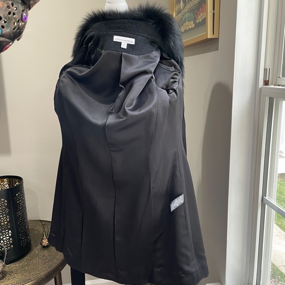 Sophia Cashmere Fox Fur Coat 2 - Picture 5 of 9